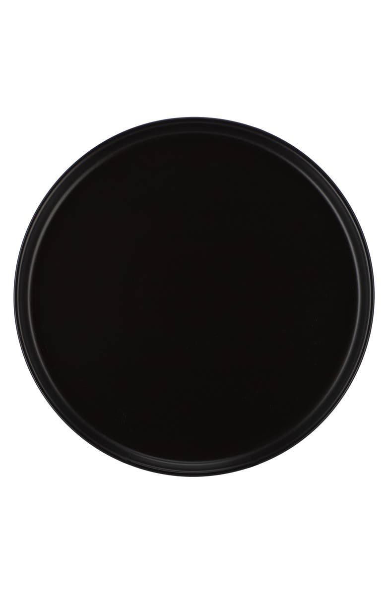Elama Josh 18 Piece Stoneware Dinnerware Set, Alternate, color, Black