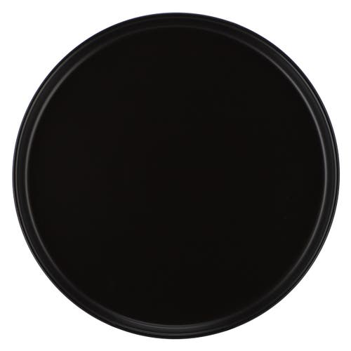 Elama Josh 18 Piece Stoneware Dinnerware Set In Black