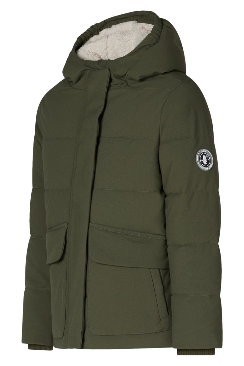 Kids' Molly Faux Fur Lined Parka, Alternate, color, LAUREL GREEN
