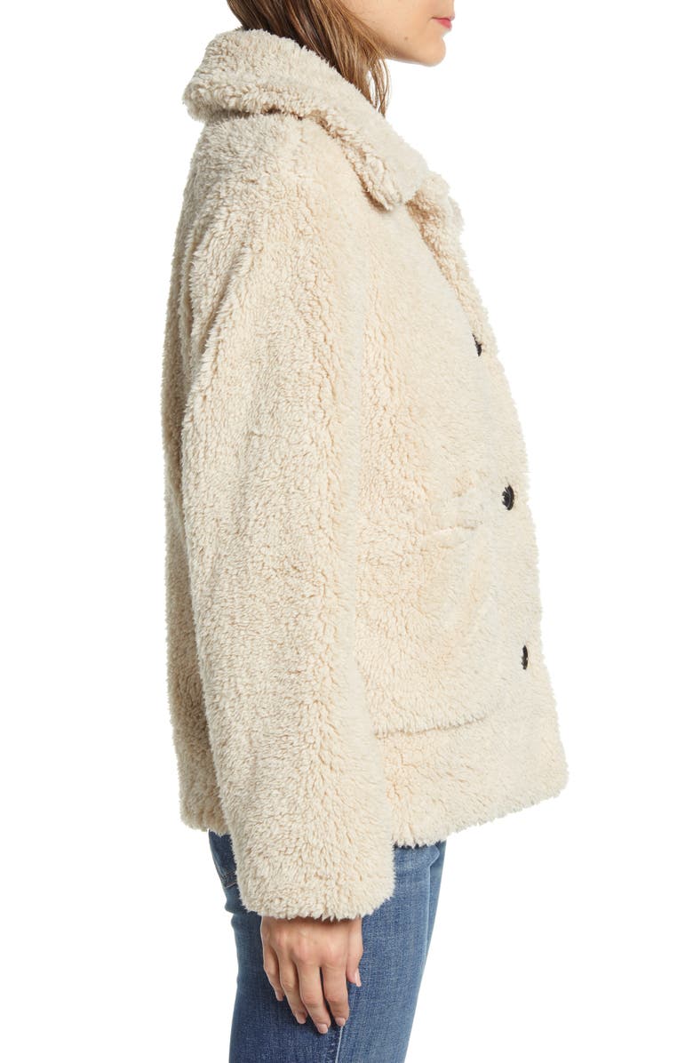 Sanctuary Faux Fur Teddy Coat, Alternate, color,