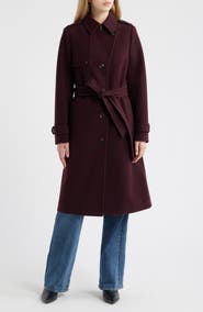 BCBG Belted Trench Coat