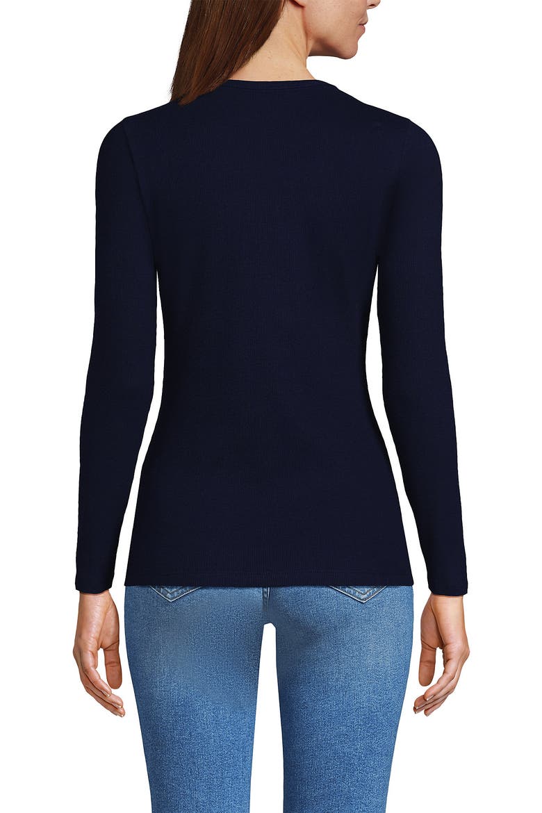 Cotton Rib T-shirt, Alternate, color, Deep Sea Navy