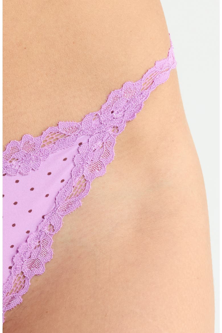 Intimately FP Charlie Micro Thong, Alternate, color, PURPLE DOT
