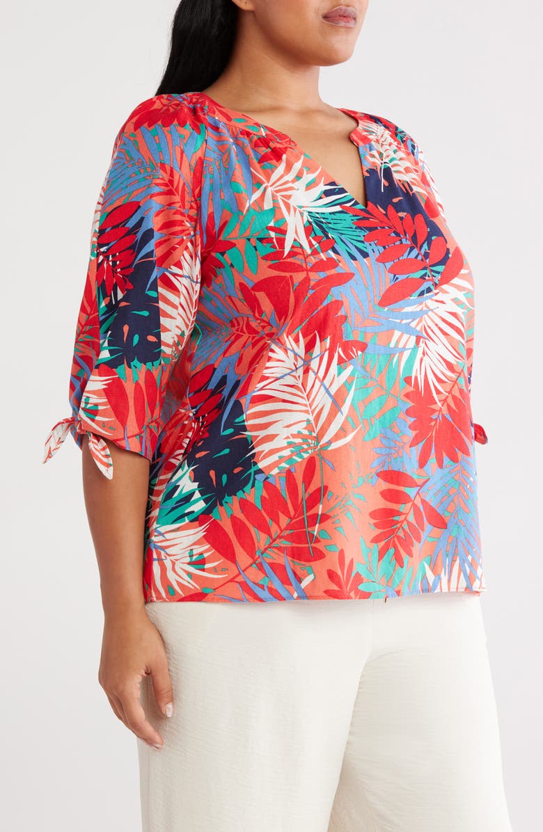 Jones New York Print Raglan Sleeve Top, Alternate, color, 