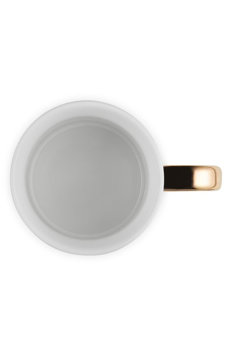 Le Creuset Vancouver 14-Ounce Gold Handle Mug, Alternate, color, White