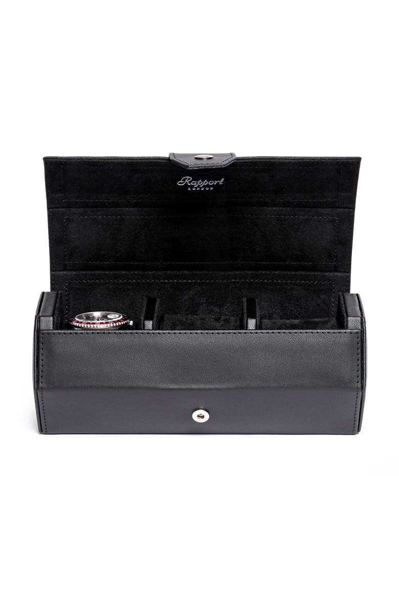 VANTAGE THREE WATCH ROLL, Alternate, color, Black