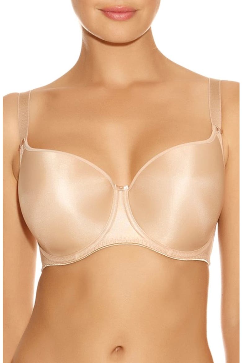 Underwire Smoothing T-Shirt Bra, Main, color, NUDE