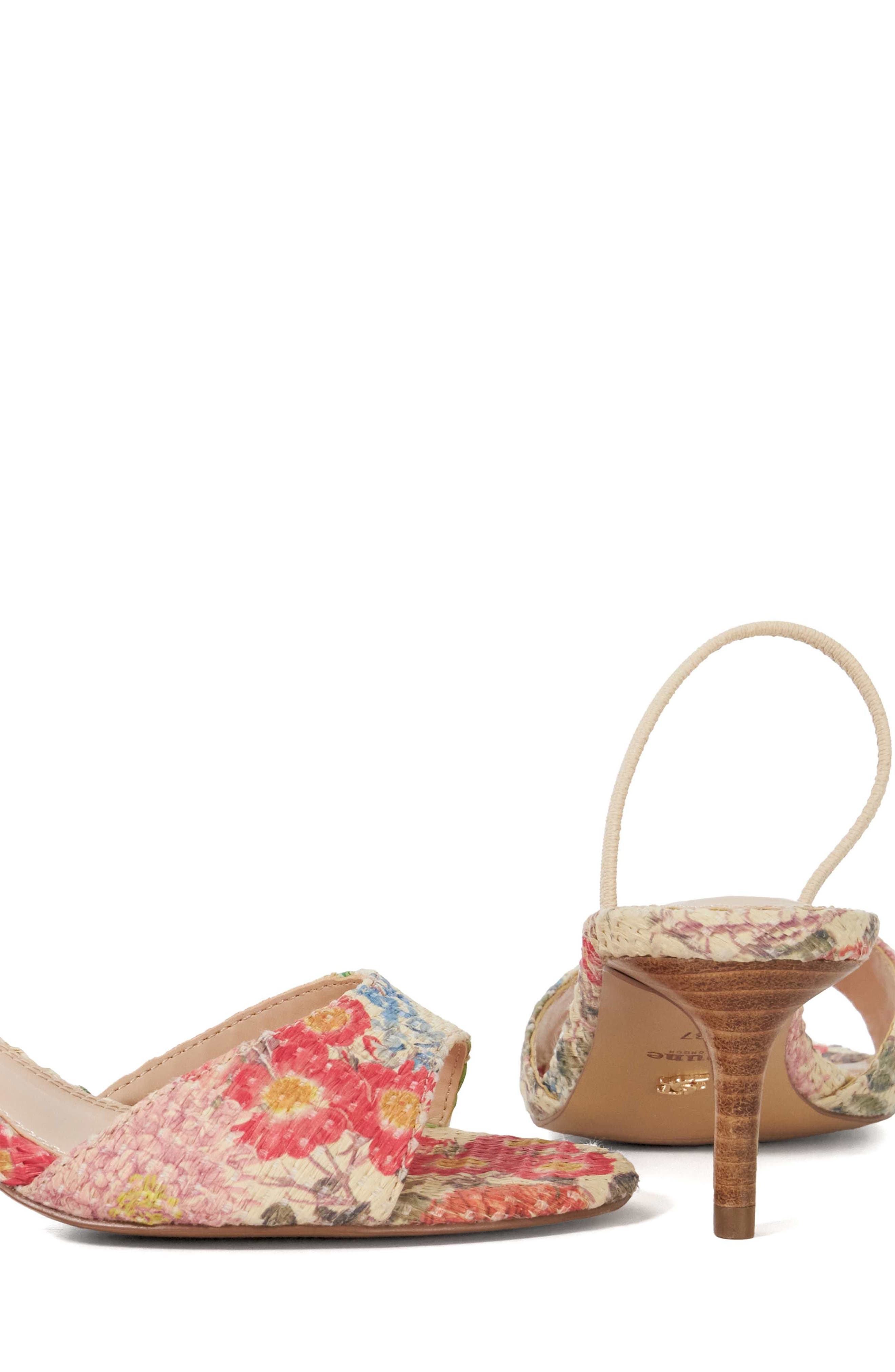 Dune London Madeline Sandal, Alternate, color, Raffia