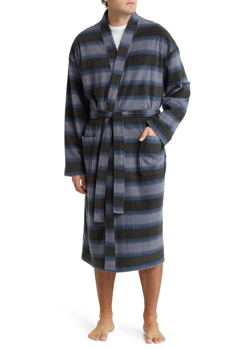 Line Up Robe, Main, color, CHARCOAL STRIPE