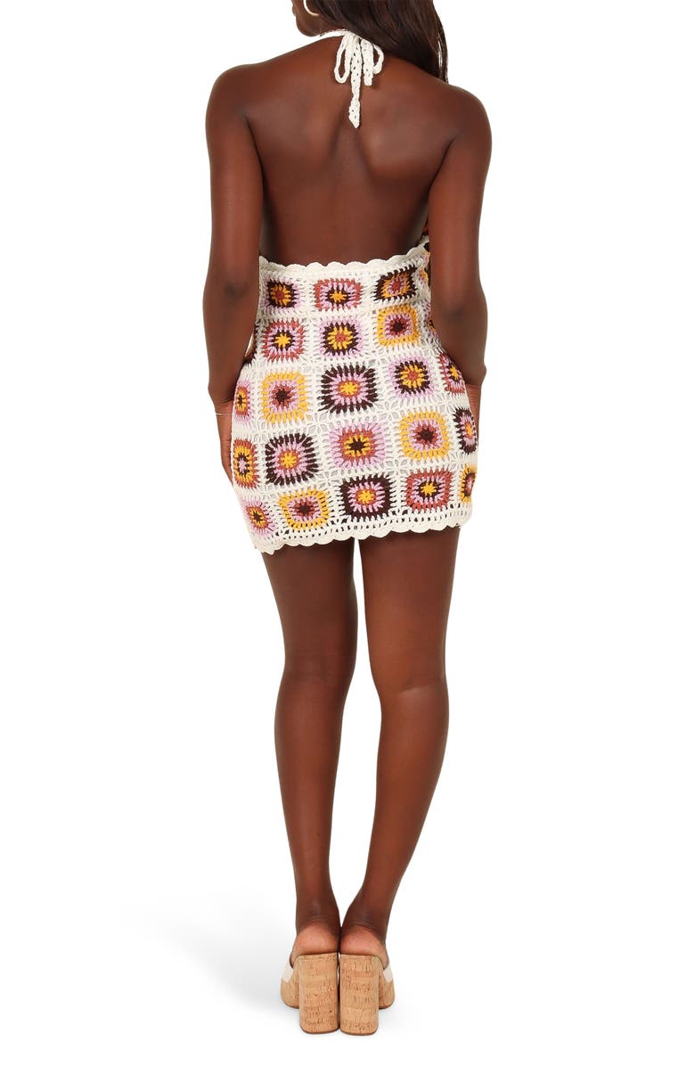 Petal & Pup Jaliyah Granny Square Crochet Halter Dress, Alternate, color, 