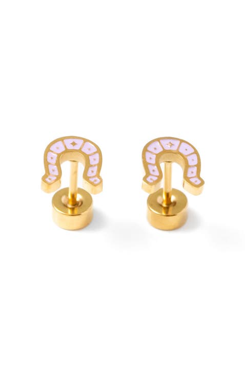 Horseshoe Stud Earrings