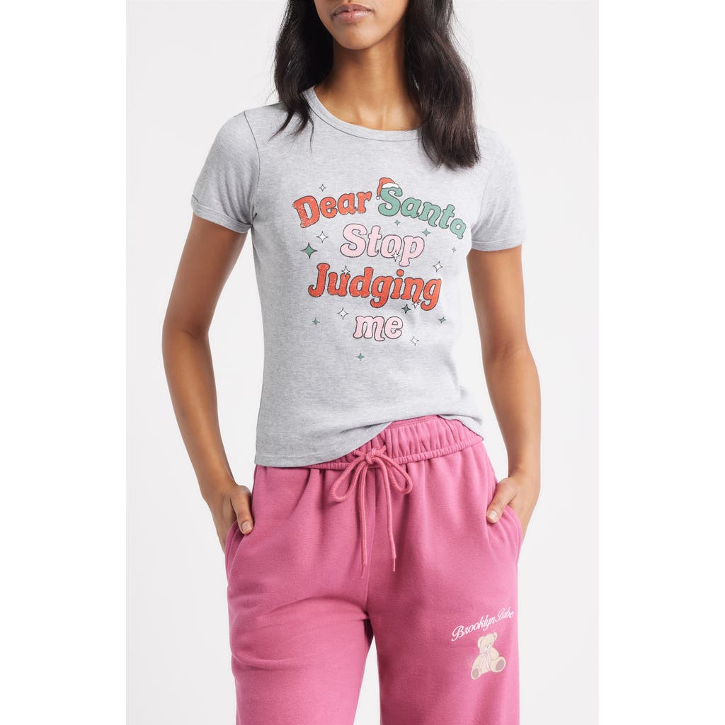 Vinyl Icons Deart Santa Graphic Baby Tee In Multi