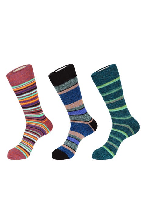 3-Pack Stripe Boot Socks