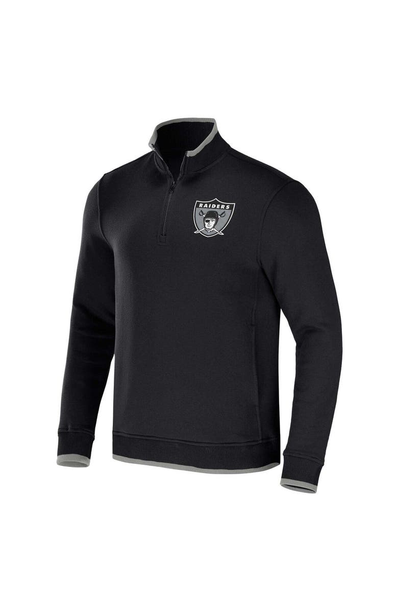 NFL X DARIUS RUCKER Men's NFL x Darius Rucker Collection by Fanatics Black Las Vegas Raiders Logo Quarter-Zip Top, Alternate, color, Black