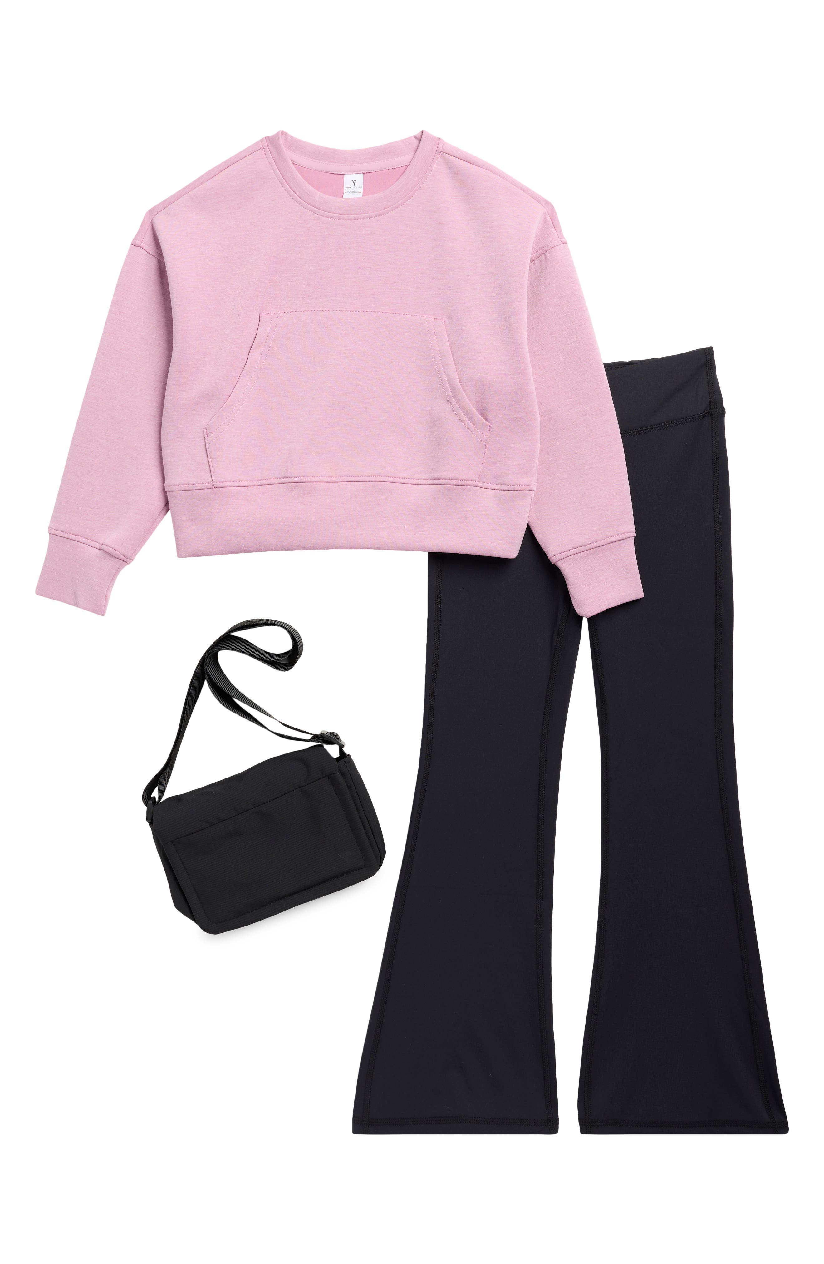 selected HEATHER MAUVE ORCHID/ BLACK