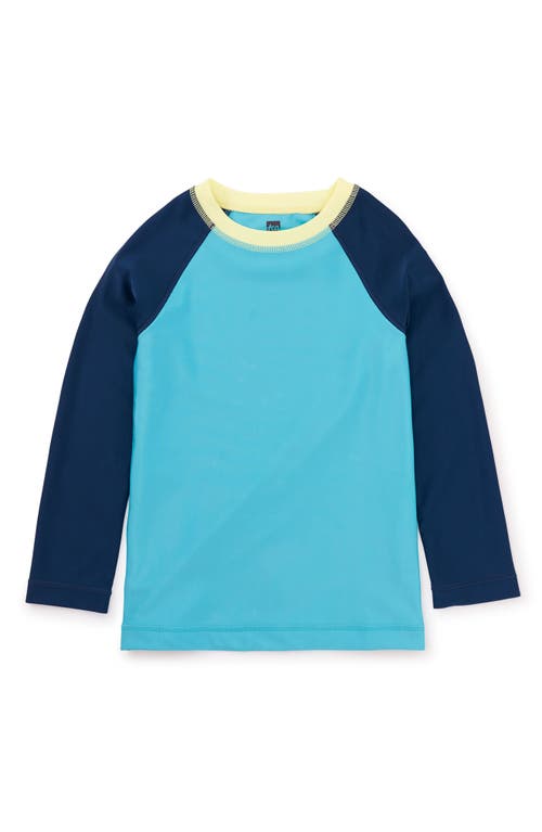Tea Collection Long Sleeve Rash Guard 2.0 In Ocean Breeze
