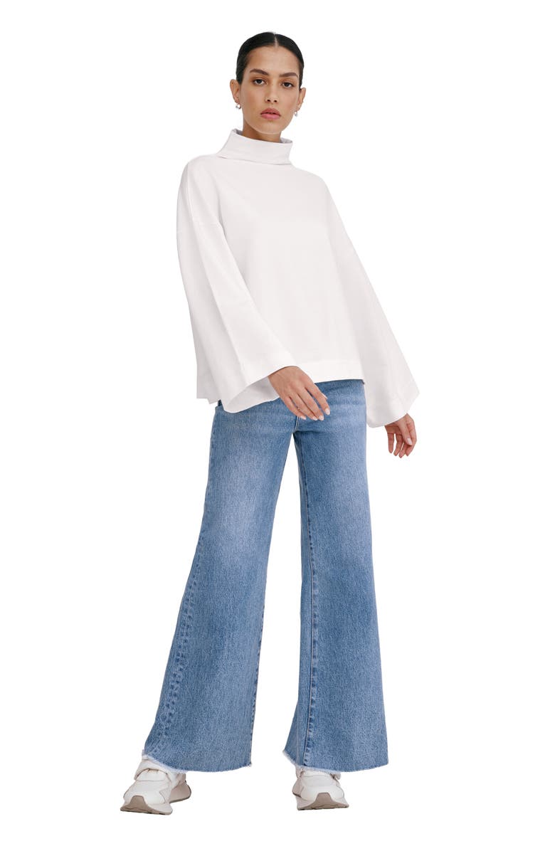 Marcella Amanda French Terry Sweatshirt, Alternate, color, Cream