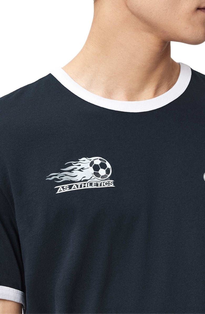 AllSaints Bleus Cotton T-Shirt, Alternate, color, Navy Blue