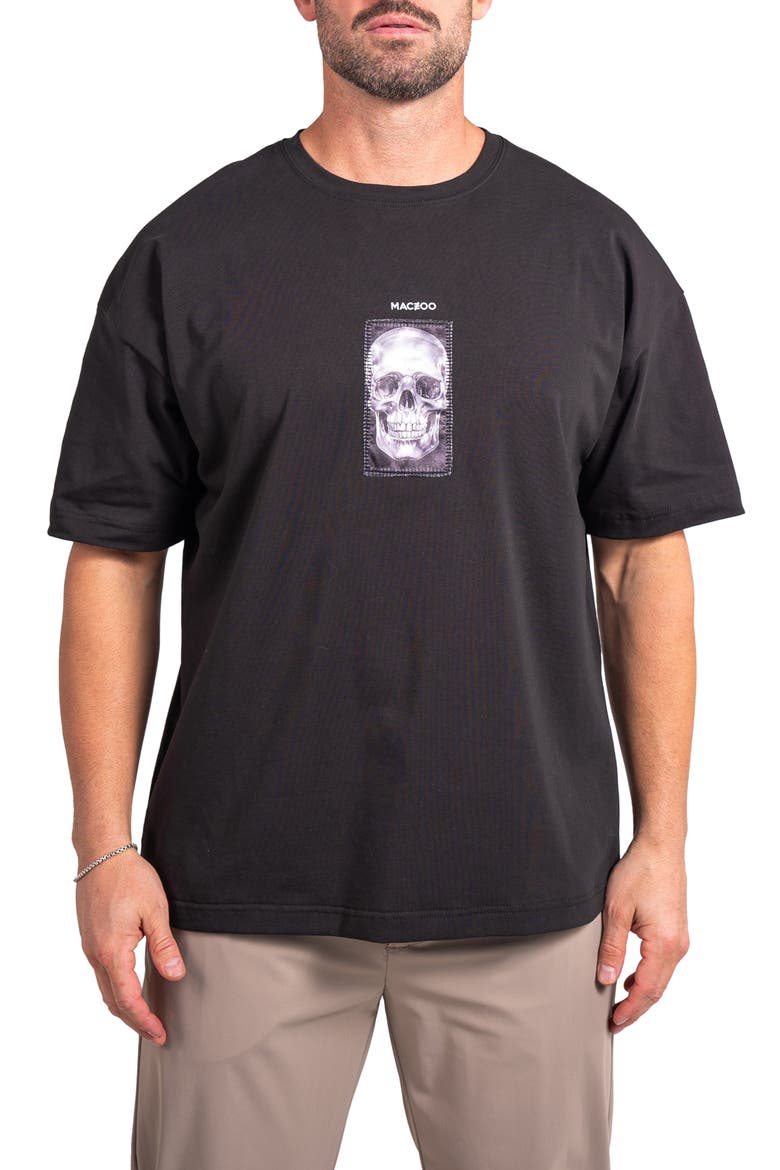 Ascension Maison Appliqué Cotton Graphic T-Shirt, Main, color, BLACK