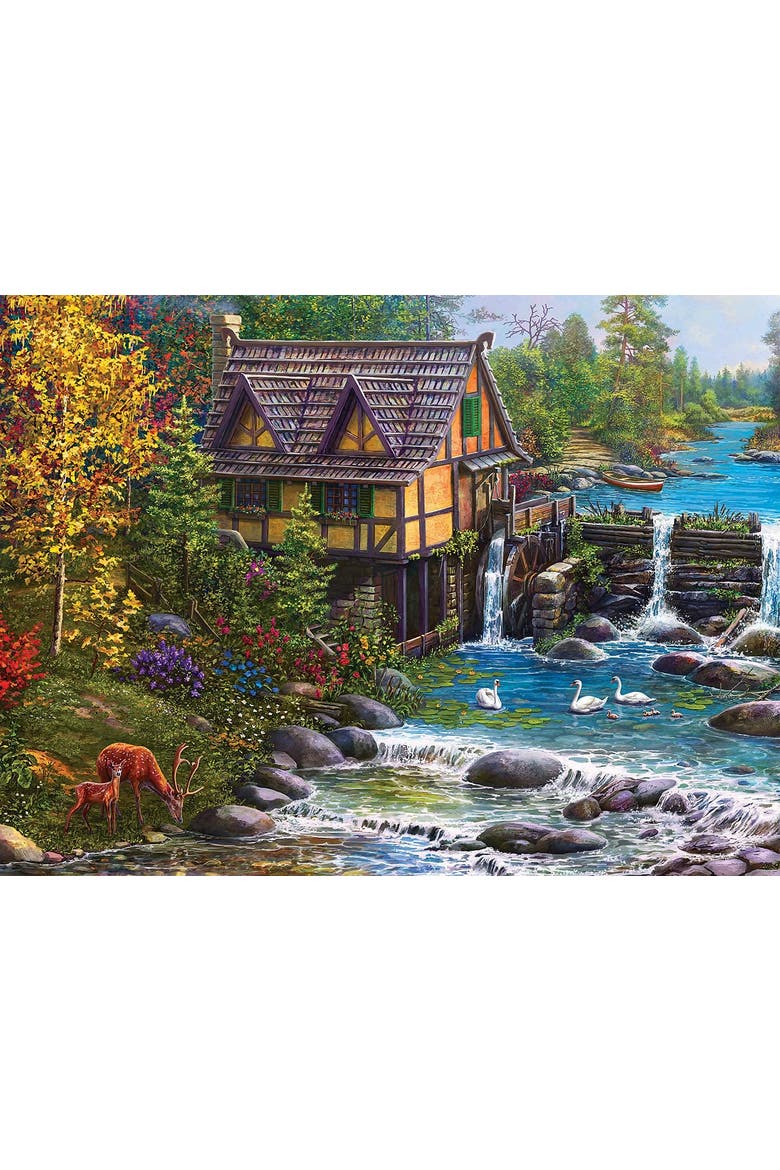 Mill by the Stream 1000 piece Jigsaw Puzzle for Adults, Alternate, color, Multicolor