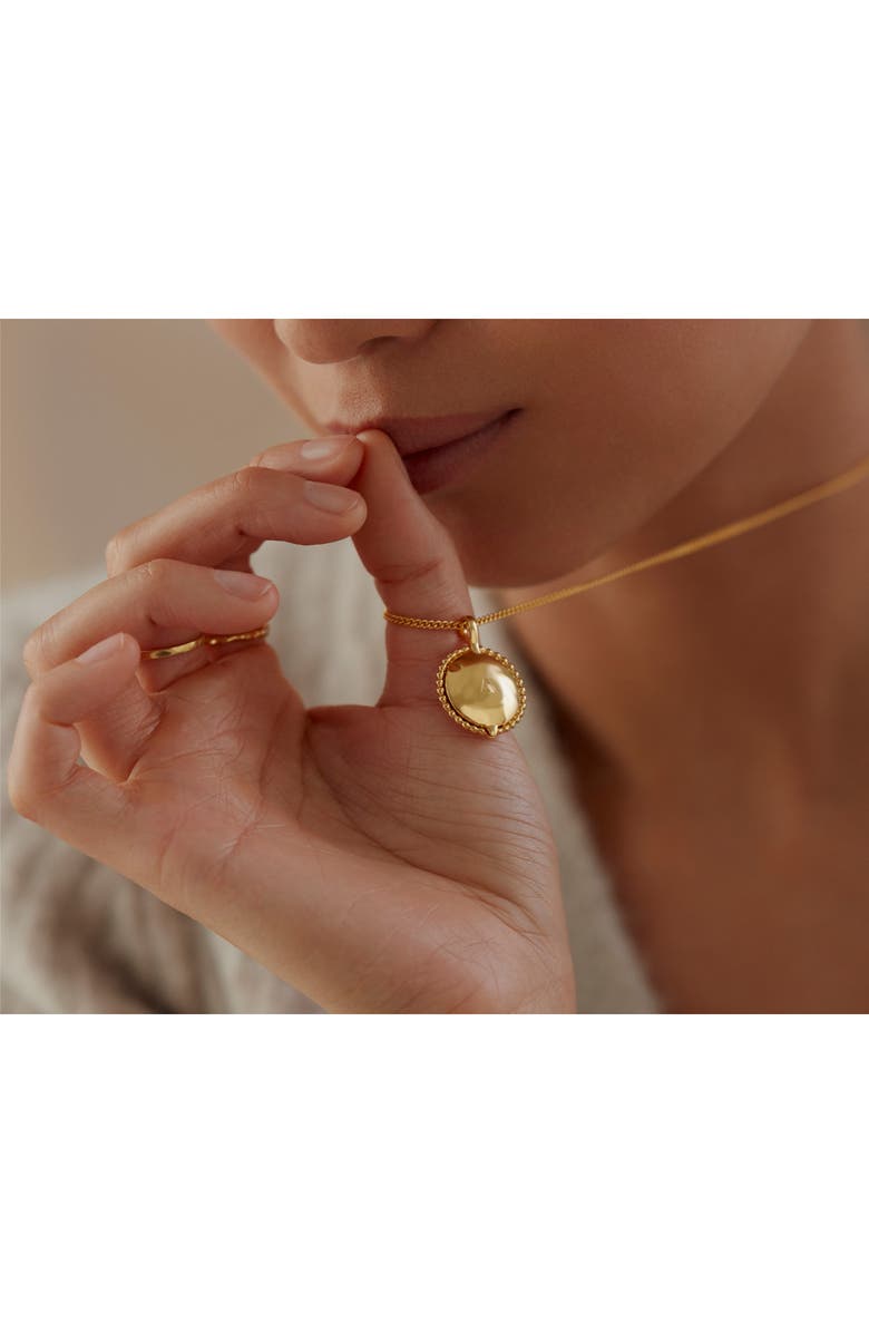 Monica Vinader Deia Locket Pendant, Alternate, color, Yellow Gold