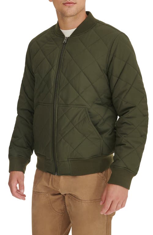 Levi's Quilted Bomber Jacket In Green