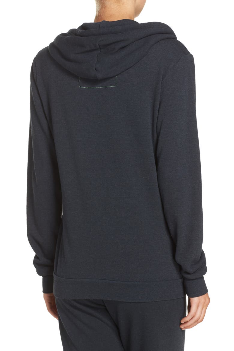 5-Stripe Zip Hoodie, Alternate, color, CHARCOAL