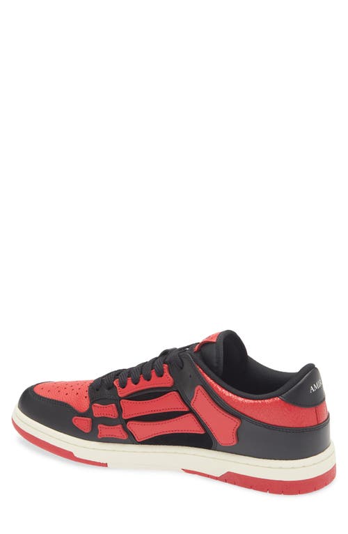 Shop Amiri Skeleton Low Top Sneaker In Varsity Red