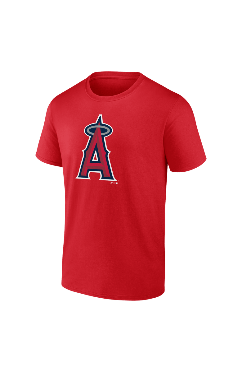 Logo Athletic Men's Logo Athletic Red Los Angeles Angels Official Logo T-Shirt, Alternate, color, Red
