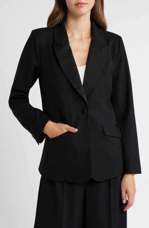 Wit & Wisdom Single Breasted Stretch Blazer in Black 