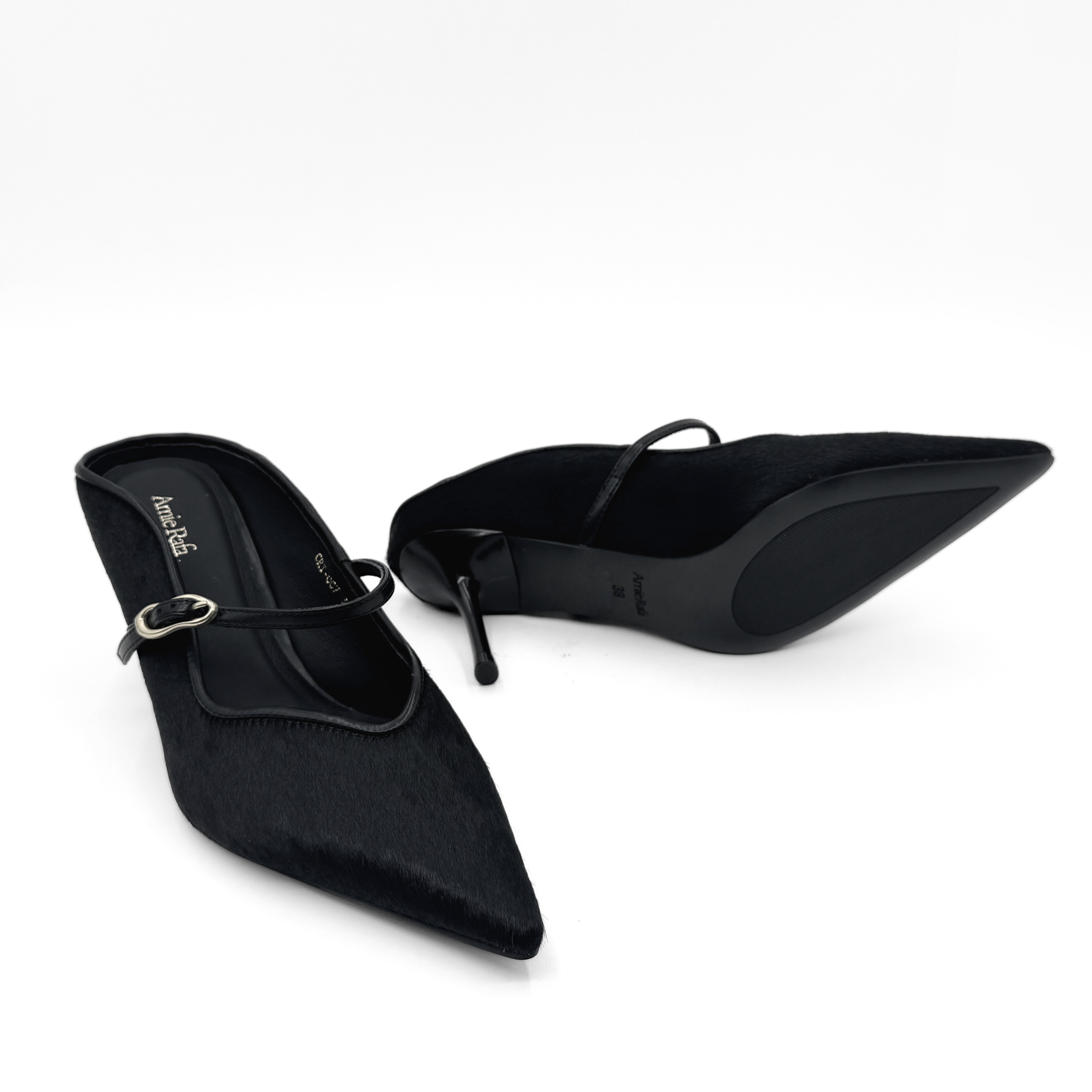 Nicky Pony Hair Pumps, Alternate, color, Black