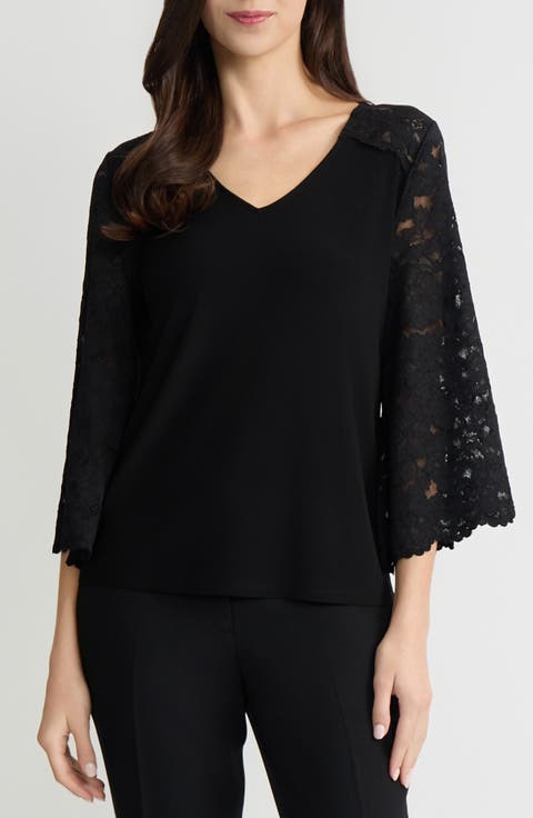 Lace Sleeve Top