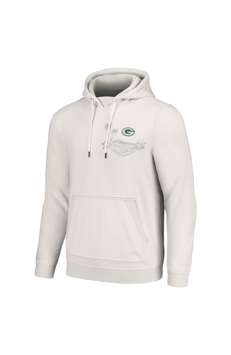 Tommy Bahama Men's Tommy Bahama White Green Bay Packers Home Game Pullover Hoodie, Alternate, color, 