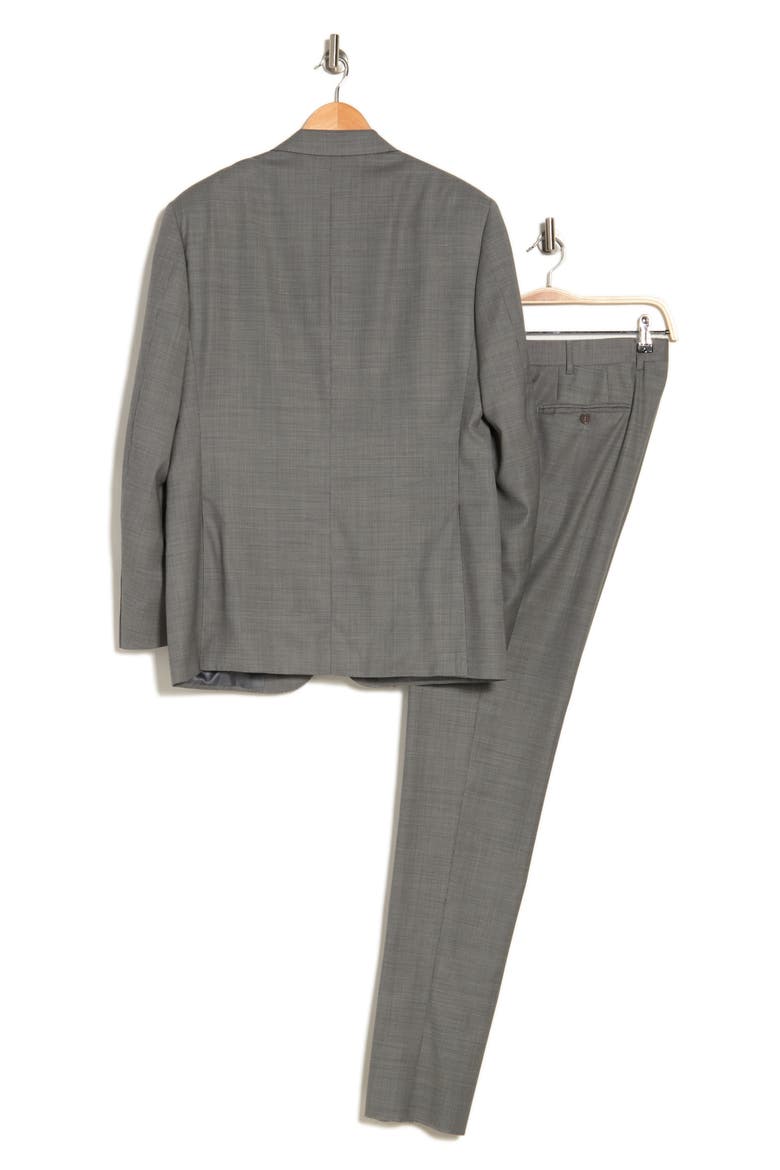 Light Grey Two-Button Notched Lapel Wool Suit, Alternate, color, LIGHT GREY