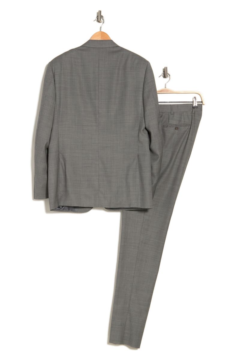 Canali Light Grey Two-Button Notched Lapel Wool Suit, Alternate, color, 