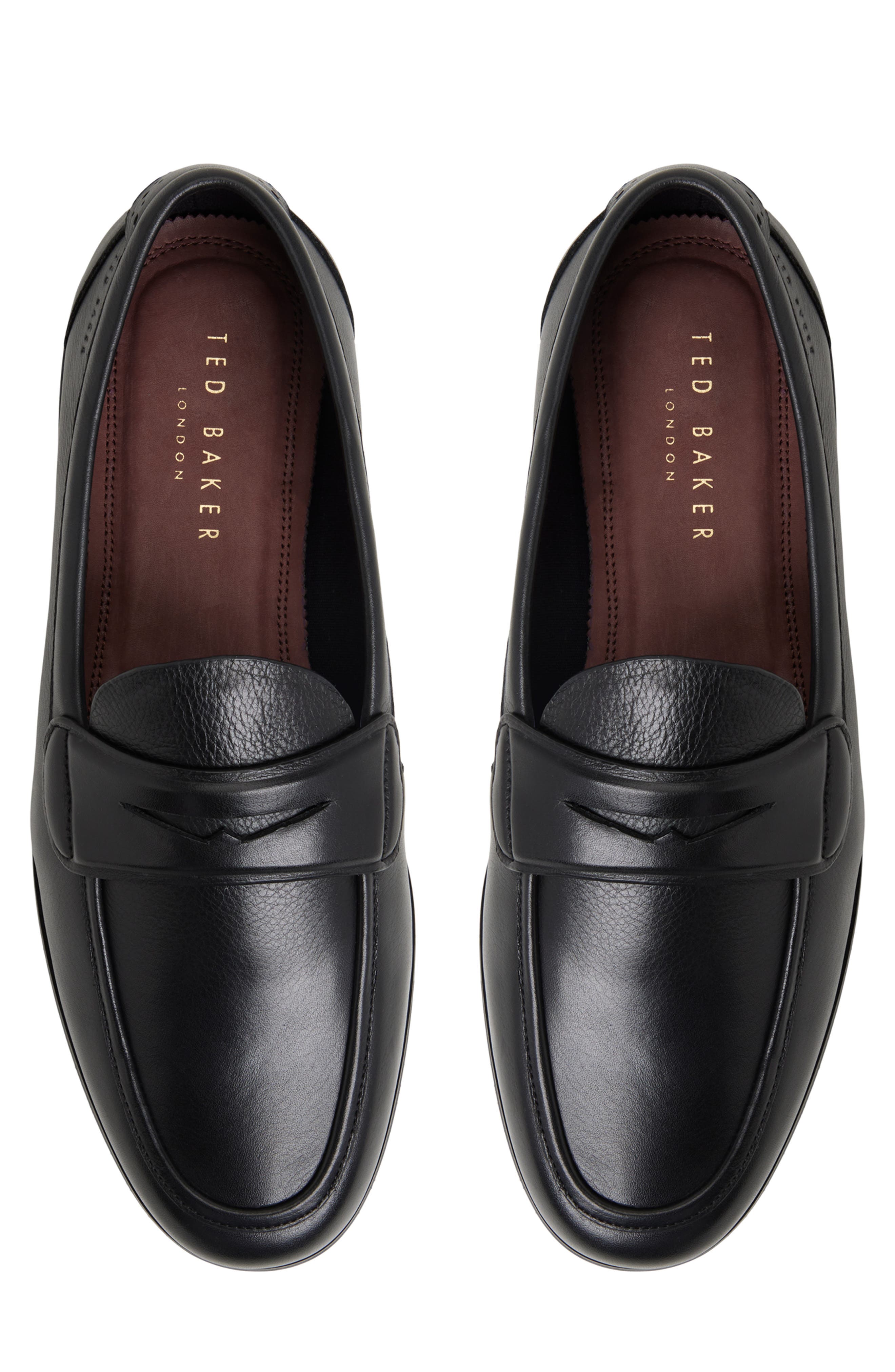 Ted Baker London Morris Penny Loafer, Alternate, color, Black