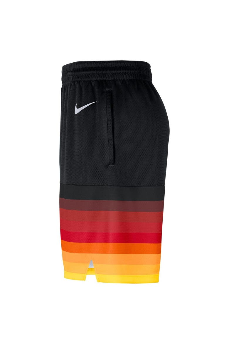 Men's Nike Black Utah Jazz 2020/21 City Edition Swingman Shorts, Alternate, color, Black