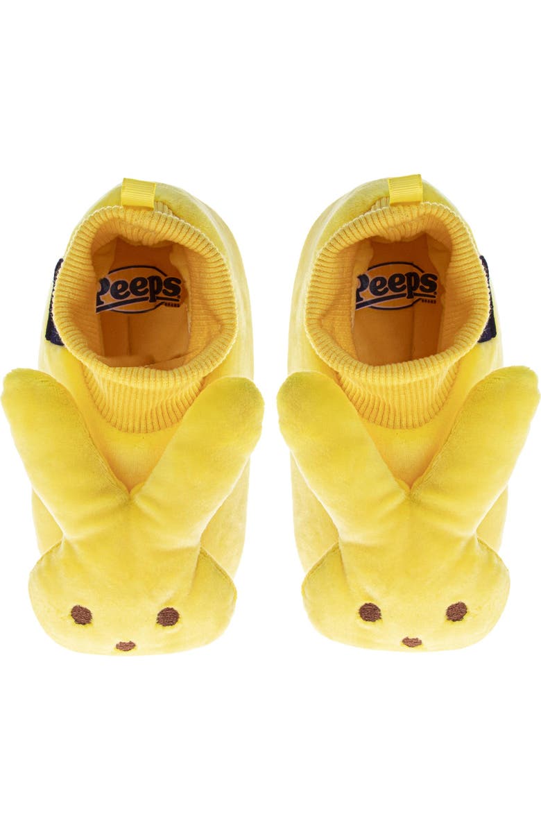 Peeps Sock Slippers for Toddler Gils' Plush Warm Fuzzy Comfort Dual Size, Alternate, color, Yellow