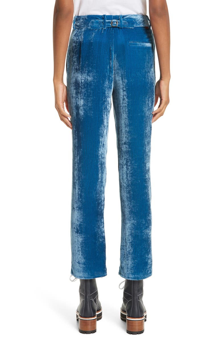 Sies Marjan Fluid Silk Blend Corduroy Crop Pants, Alternate, color, 