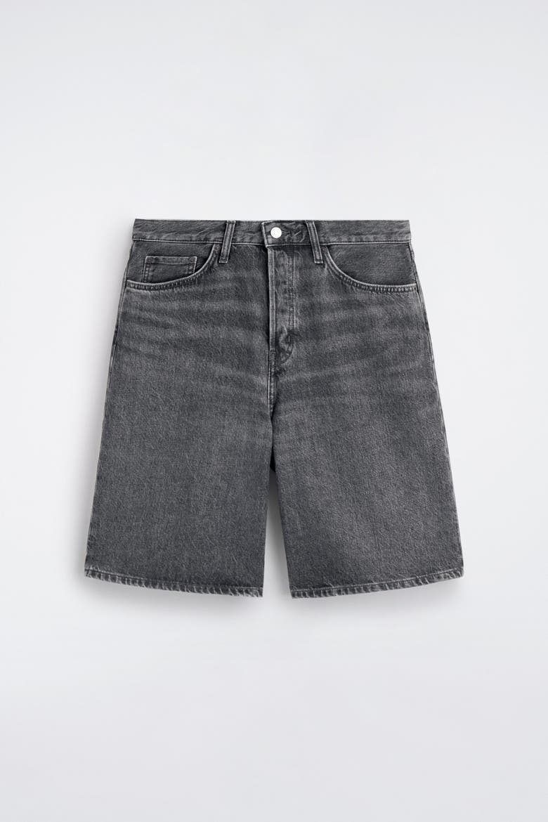 Rider Relaxed-fit Denim Shorts, Main, color, FADED BLACK