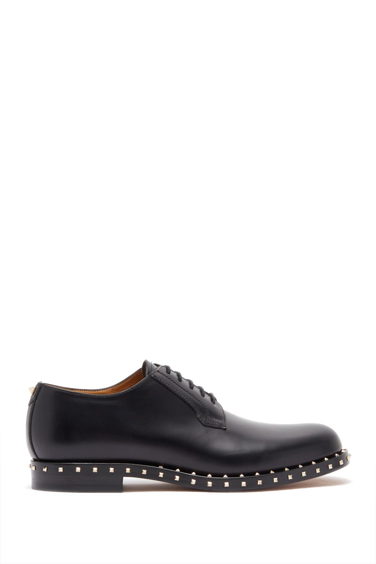 Valentino Garavani Stud Trimmed Leather Derby, Alternate, color, 