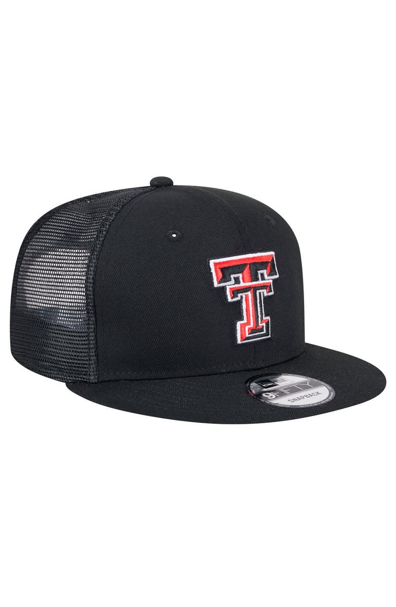 New Era Men's New Era Red Texas Tech Red Raiders 9FIFTY Trucker Snapback Hat, Alternate, color, Red