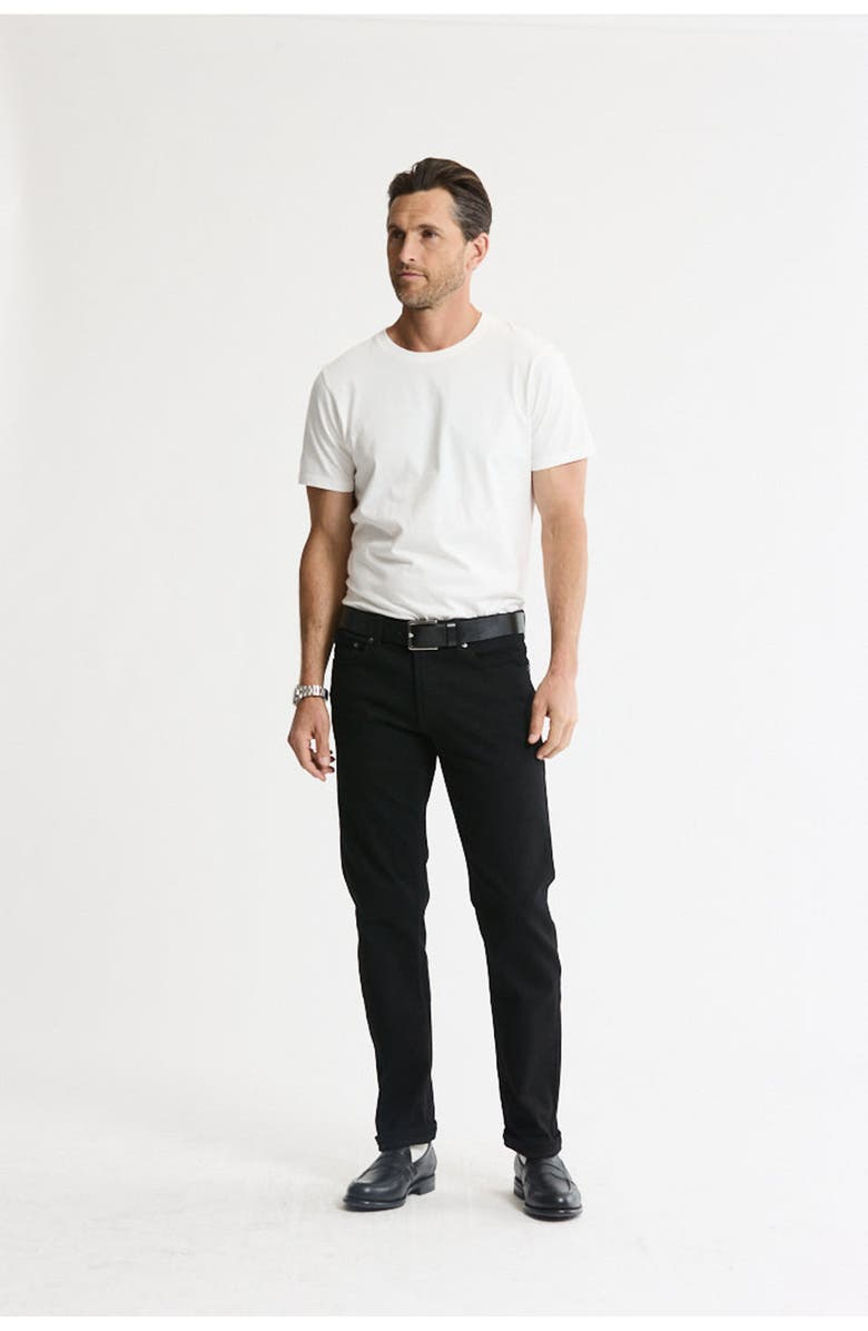 JACHS Relaxed Straight Fit 5-Pocket Denim Pants, Alternate, color, Black