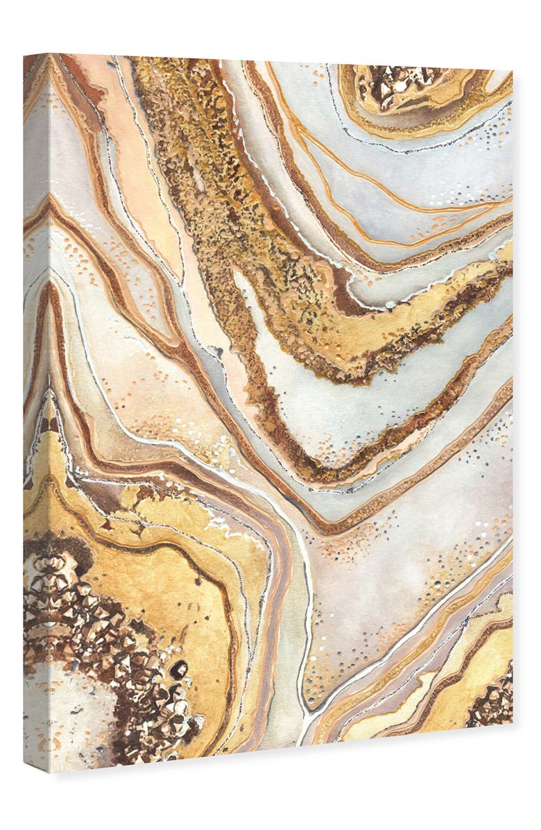 Wynwood Studio Golden Lines Canvas Wall Art, Alternate, color, Gold