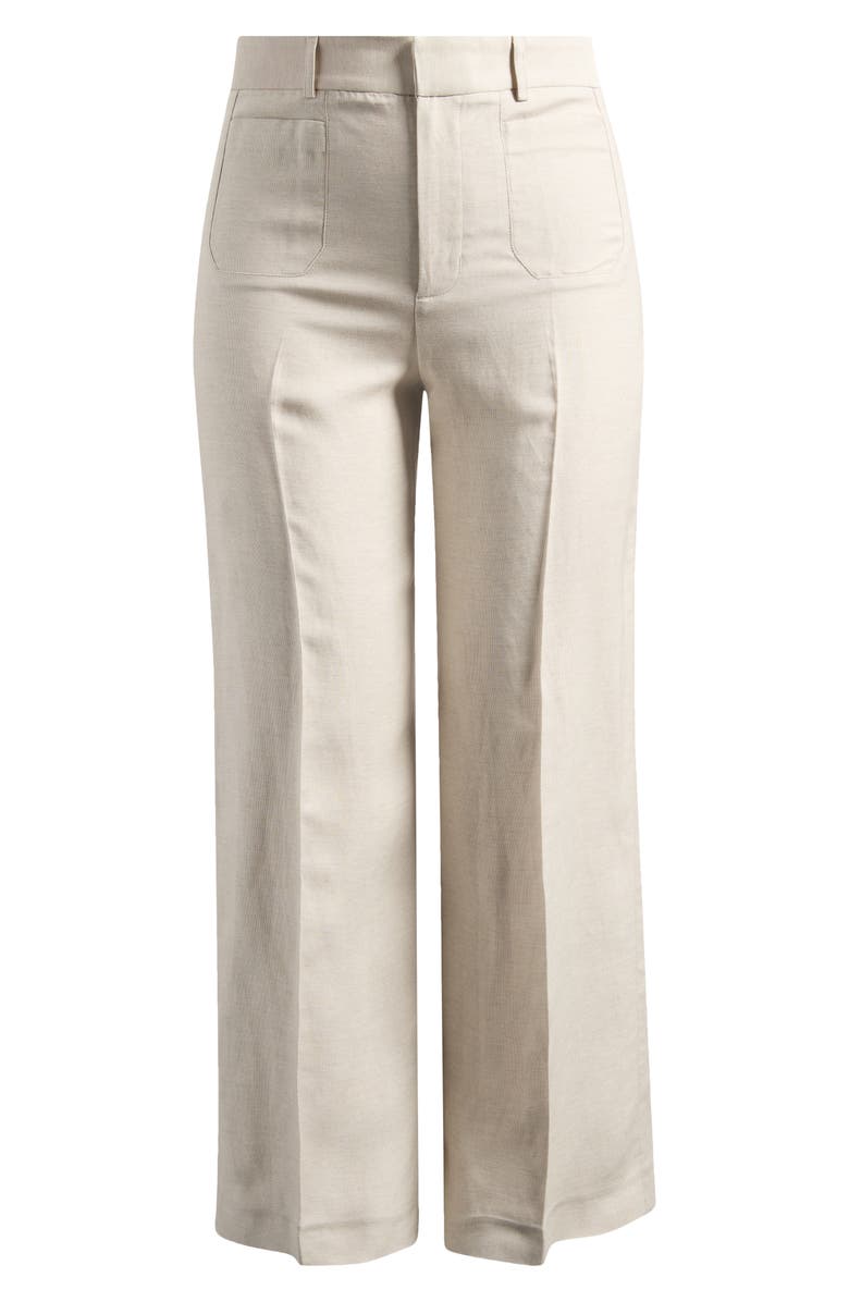 FRAME Le Slim Palazzo High Waist Wide Leg Pants, Alternate, color, Flax