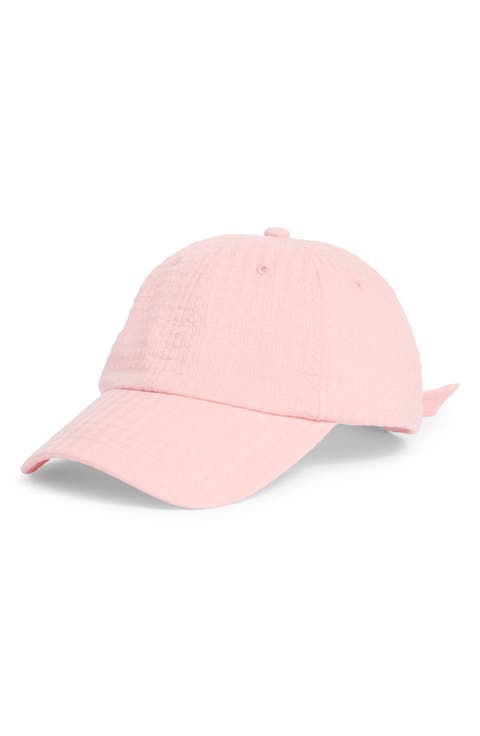 Seersucker Baseball Cap