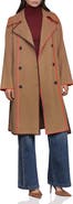 Avec Les Filles Whipstitch Trim Belted Double Face Coat