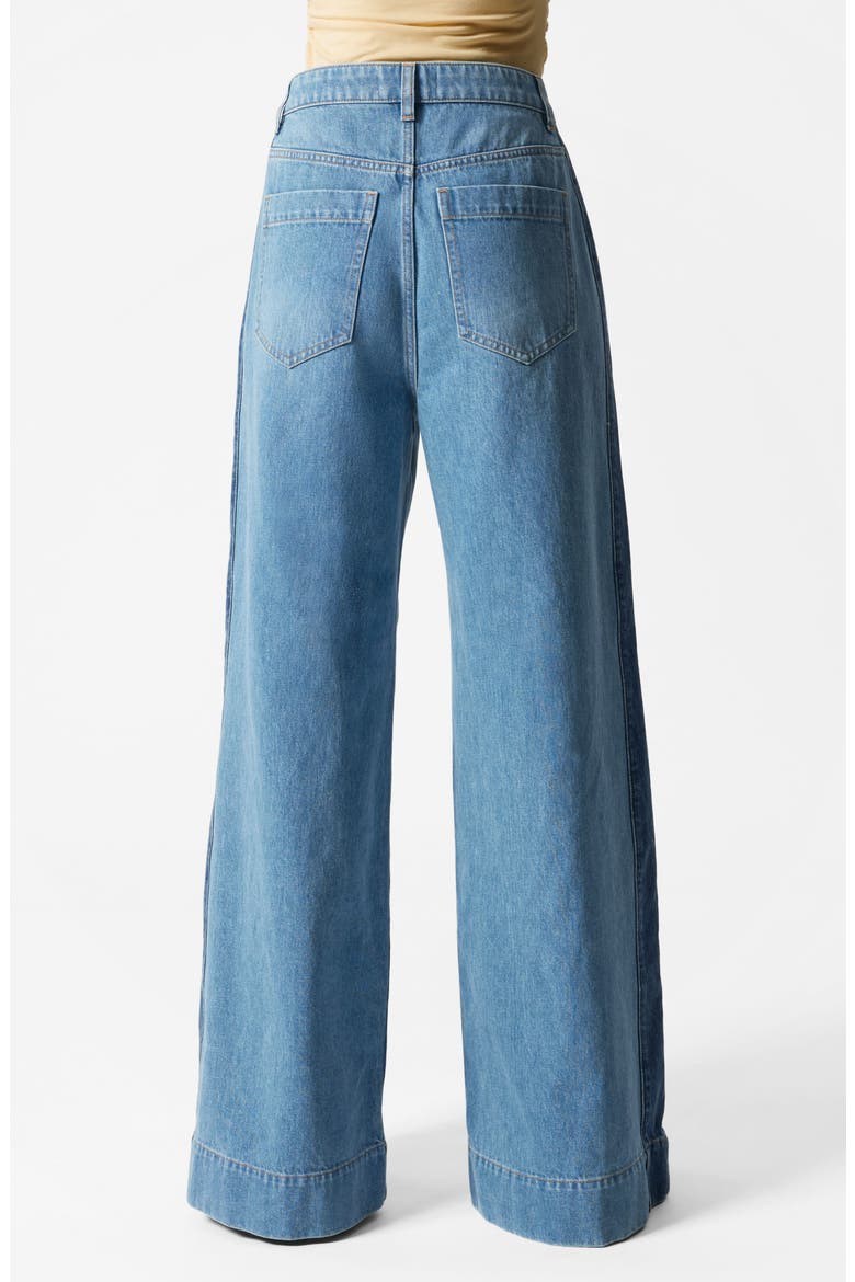 Wide Leg Jeans, Alternate, color, BLUE MEDIUM DUSTY