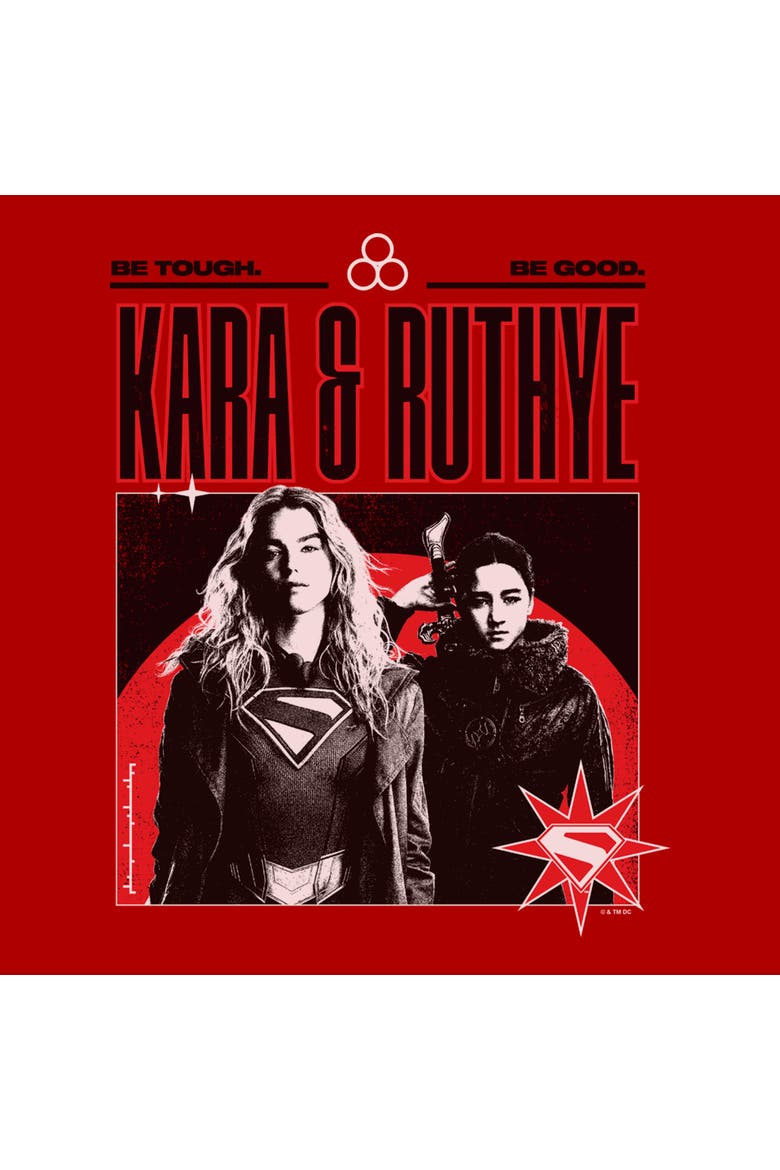 Men's Supergirl Kara and Ruthye  Graphic T-Shirt, Alternate, color, Red