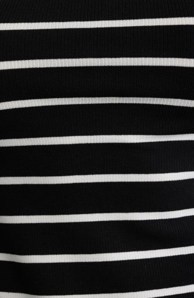 Loveappella Stripe Side Twist Rib Top, Alternate, color, 